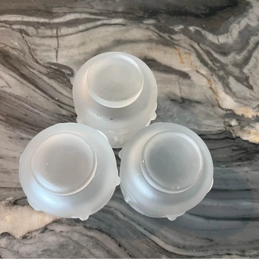Infinite Buddha Frosted Tiki Cups Votives Three